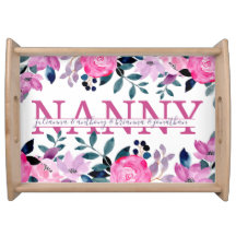 Floral Nanny split Monogram with grandkids names