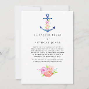 Floral Nautical Reduced Guest List Announcement