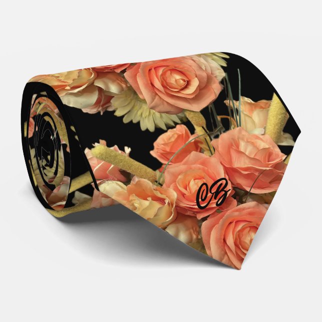 "Floral” Neck Tie (Rolled)