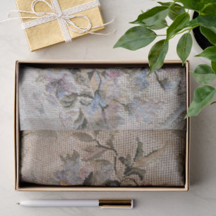 Floral Needleprint Photo Tissue Paper