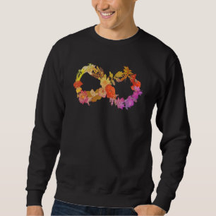 Floral Neurodiversity Infinity Symbol Autism Aware Sweatshirt