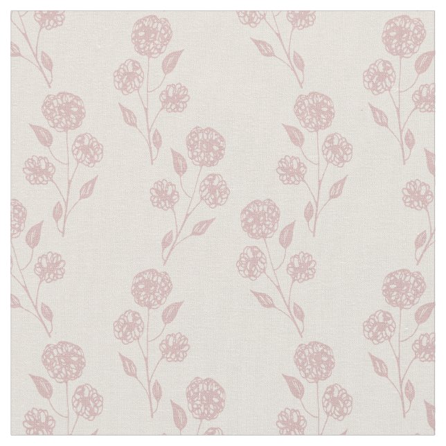 Floral Neutral Fabric (Close Up)