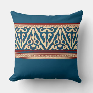Floral nomadic Central Asian  Cushion