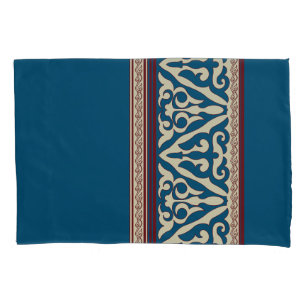 Floral nomadic Central Asian  Pillowcase
