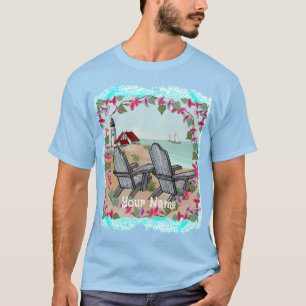 Floral Noon lighthouse t-shirt