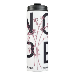 Floral Nope Thermal Tumbler
