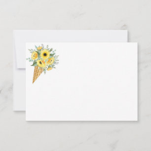 Floral Note Card