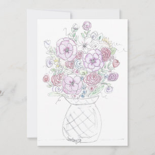 Floral note cards 