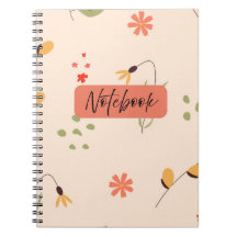 Floral Notebook -Earthy Colour Design