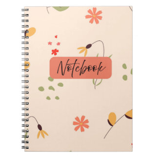 Floral Notebook -Earthy Colour Design