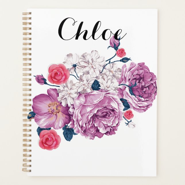 FLORAL NOTEBOOK PLANNER (Front)