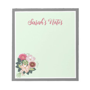 Floral Notepad