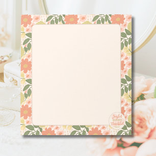 Floral Notepad - Joyful Moments Thankful Heart