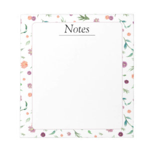 Floral Notepad – Lovely Birthday Gift for Mom