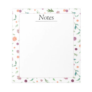 Floral Notepad – Lovely Birthday Gift for Mom