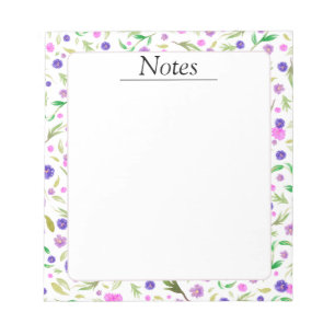 Floral Notepad – Pretty Gift for Mom or Her