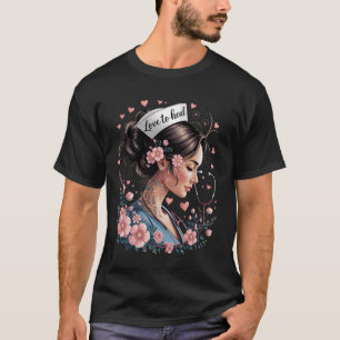 Floral Nurse Art Costume,Healing Love,Healing Hear T-Shirt