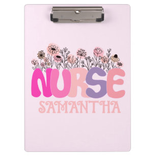 Floral Nurse Clipboard