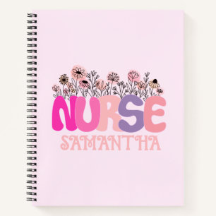 Floral Nurse Notebook