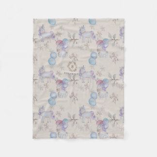 Floral Nursery print baby blanket