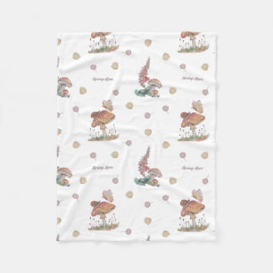 Floral Nursery print baby blanket