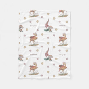 Floral Nursery print baby blanket