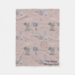 Floral Nursery Print baby blanket