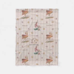 Floral nursery print baby blanket