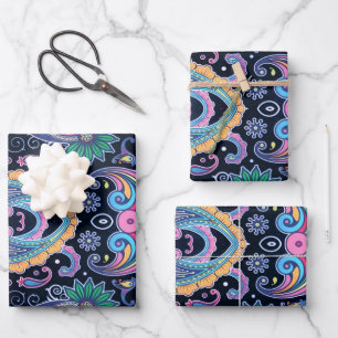 Floral of Love Wrapping Paper Sheet