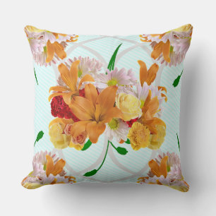 Floral Offset Art Print Cushion