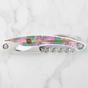 Floral on Wood Popular Gift Corkscrew