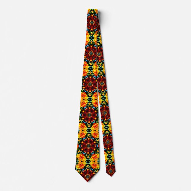 Floral Orange Tie (Front)