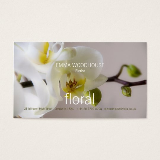 Floral - Orchid Business Card