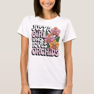 Floral Orchid Lover Design for Women T-Shirt