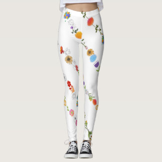 Floral Original Art Leggings