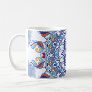 Floral ornament, artistic design. coffee mug