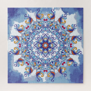 Floral ornament, artistic design. jigsaw puzzle