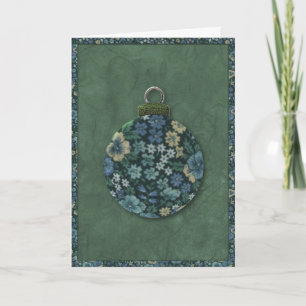 Floral Ornament Christmas Card
