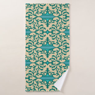 Floral Ornament: Fashionable Modern Seamless Bath Towel