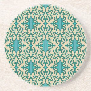 Floral Ornament: Fashionable Modern Seamless Coaster
