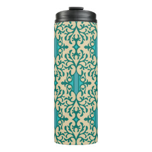 Floral Ornament: Fashionable Modern Seamless Thermal Tumbler