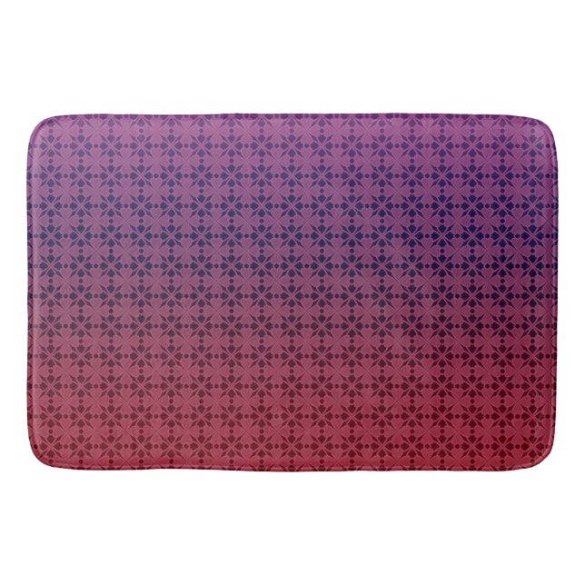 Floral ornament, gradient bath mat (Front)