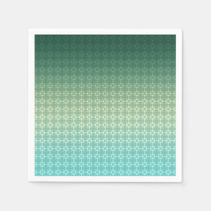 Floral ornament, gradient napkin