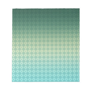 Floral ornament, gradient notepad