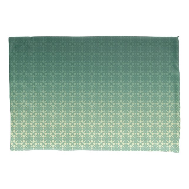 Floral ornament, gradient  pillowcase (Front)