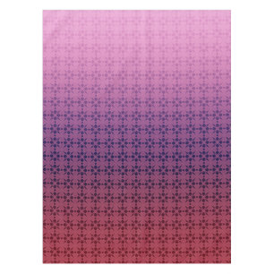 Floral ornament, gradient tablecloth
