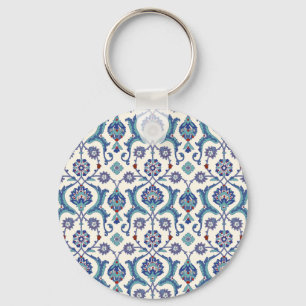 Floral Ornament: Traditional Arabic Pattern. Key Ring