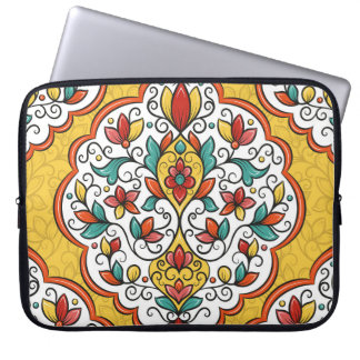 Floral Ornament: Turkish Indian Motifs. Laptop Sleeve