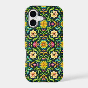 Floral Ornamental Pattern in Vibrant Colours