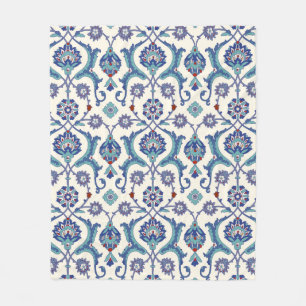 Floral Ornamental pattern. Traditional Arabic seam Fleece Blanket